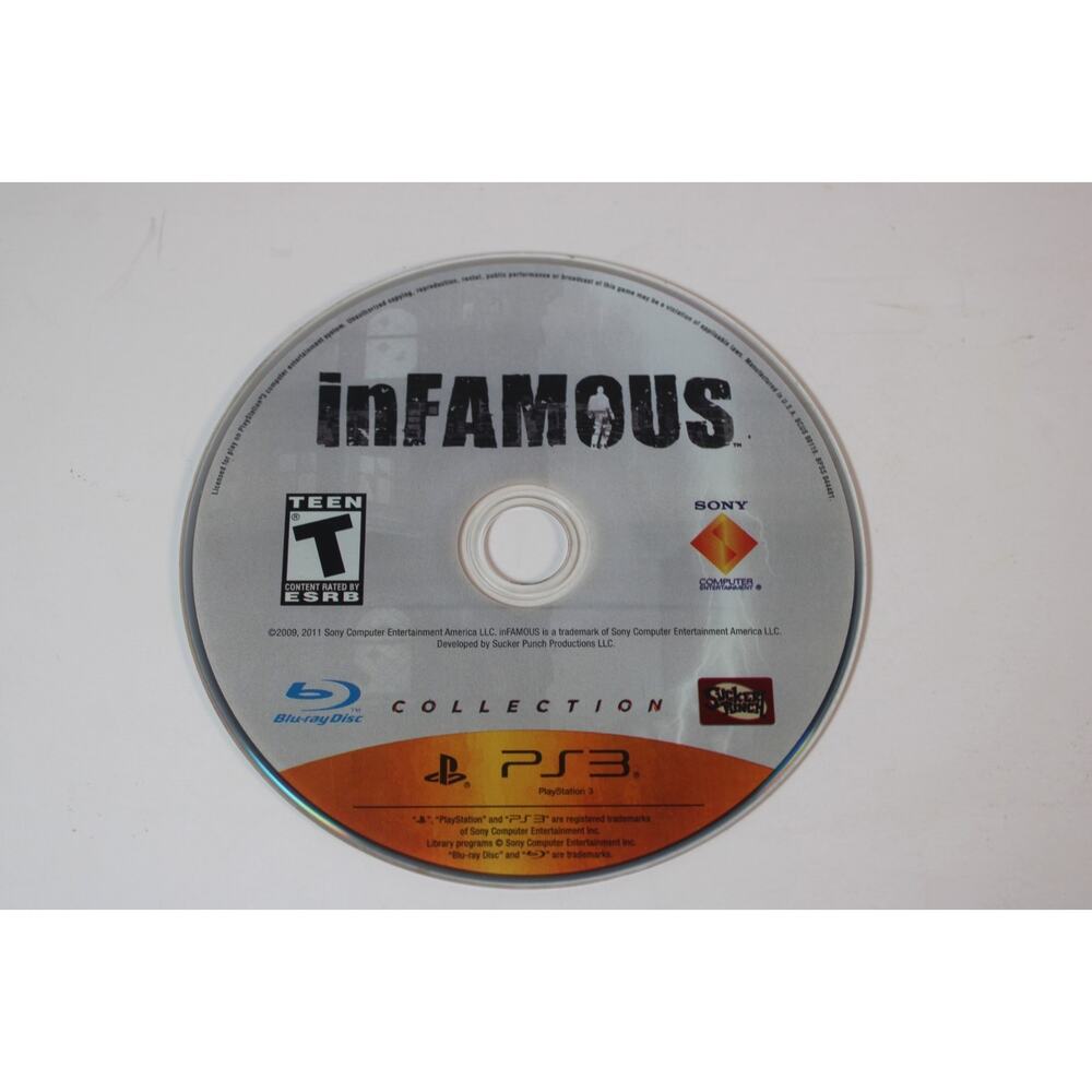 inFamous Collection (Sony PlayStation 3, PS3) Authentic, disc only, Tested/works